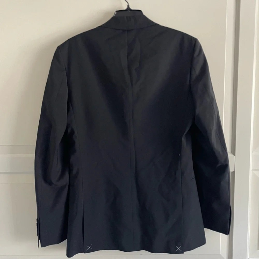New! REISS Black Hope Wool Blend Modern Fit Blazer Suit Jacket NWT 20372